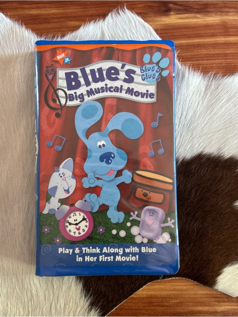 Blue’s Clues Big Musical Movie VHS 2000 Nick Jr Video Tape Nickelodeon Clamshell